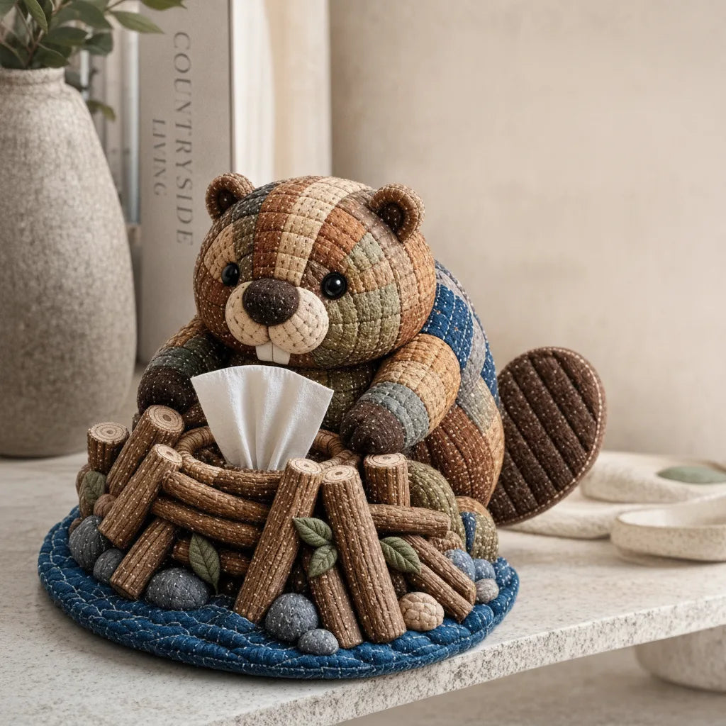 DIY Tiere Taschentuchbox Bastelset mit Tierfigur
