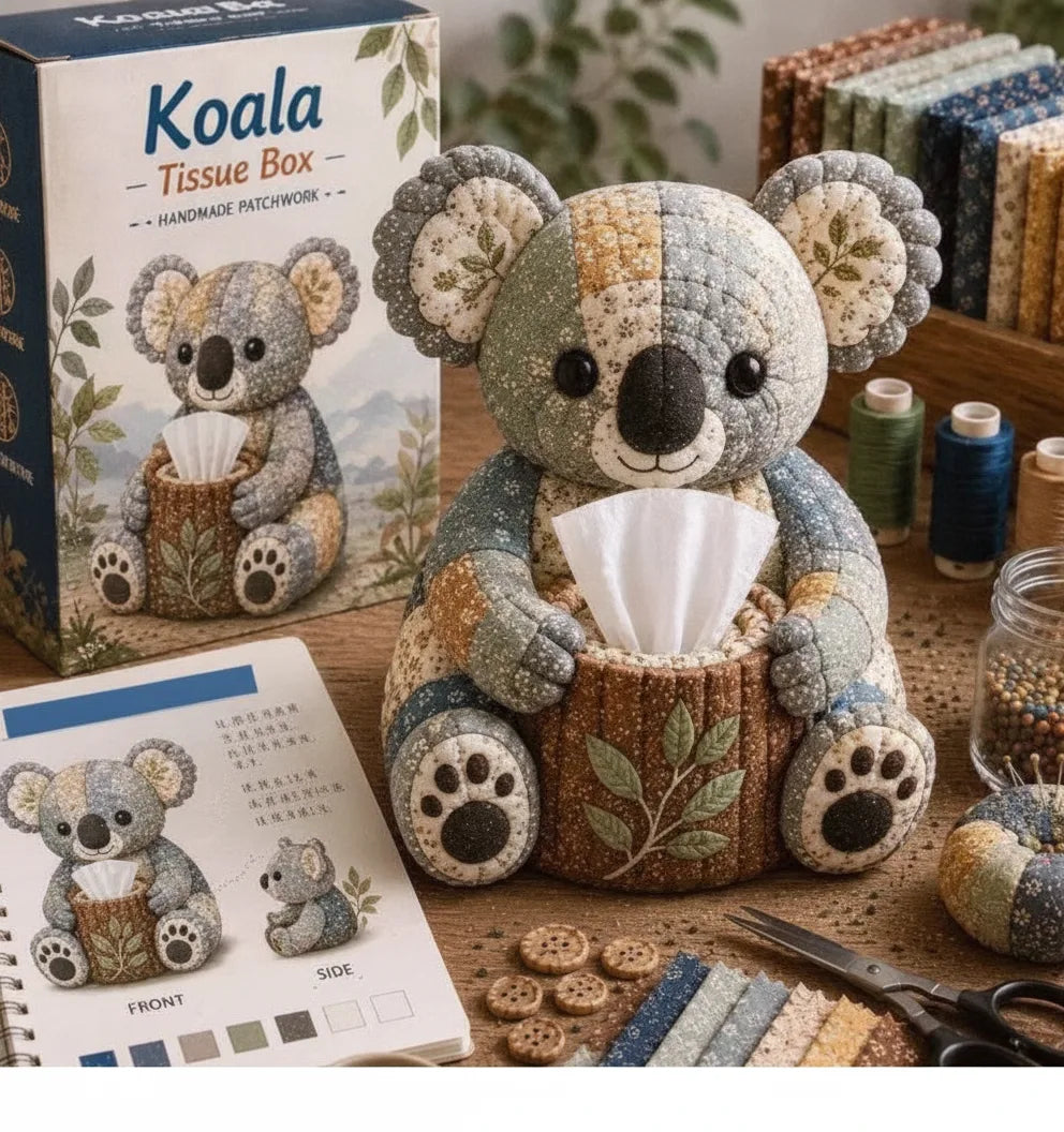 DIY Tiere Taschentuchbox Bastelset mit Tierfigur