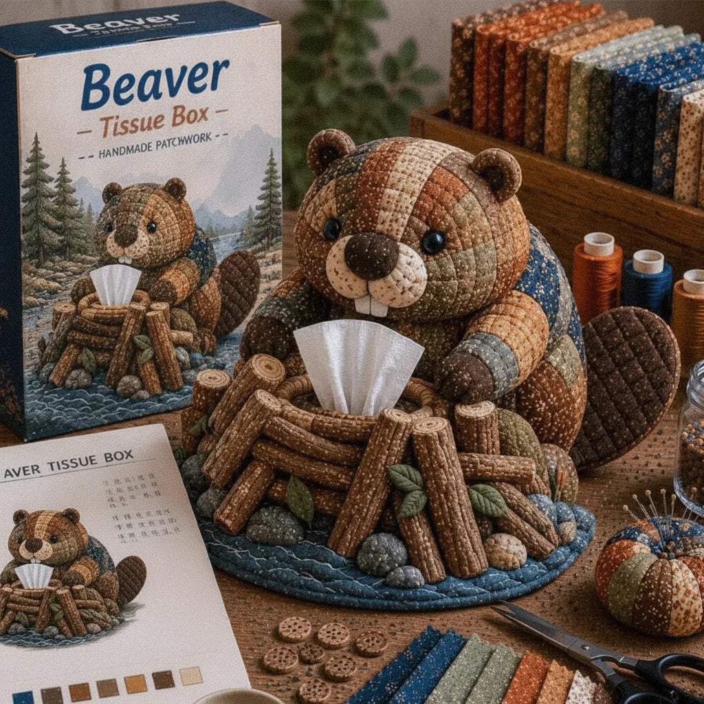 DIY Tiere Taschentuchbox Bastelset mit Tierfigur