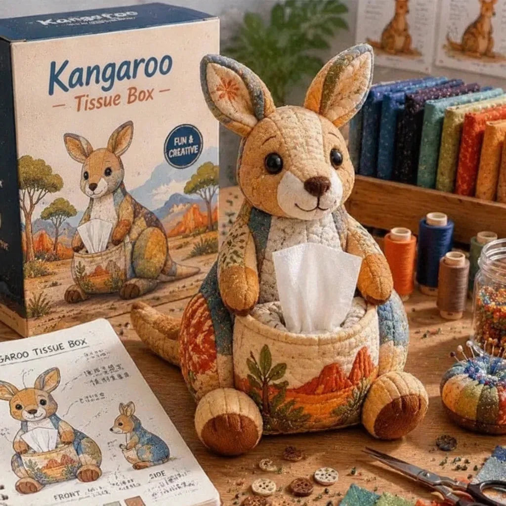 DIY Tiere Taschentuchbox Bastelset mit Tierfigur