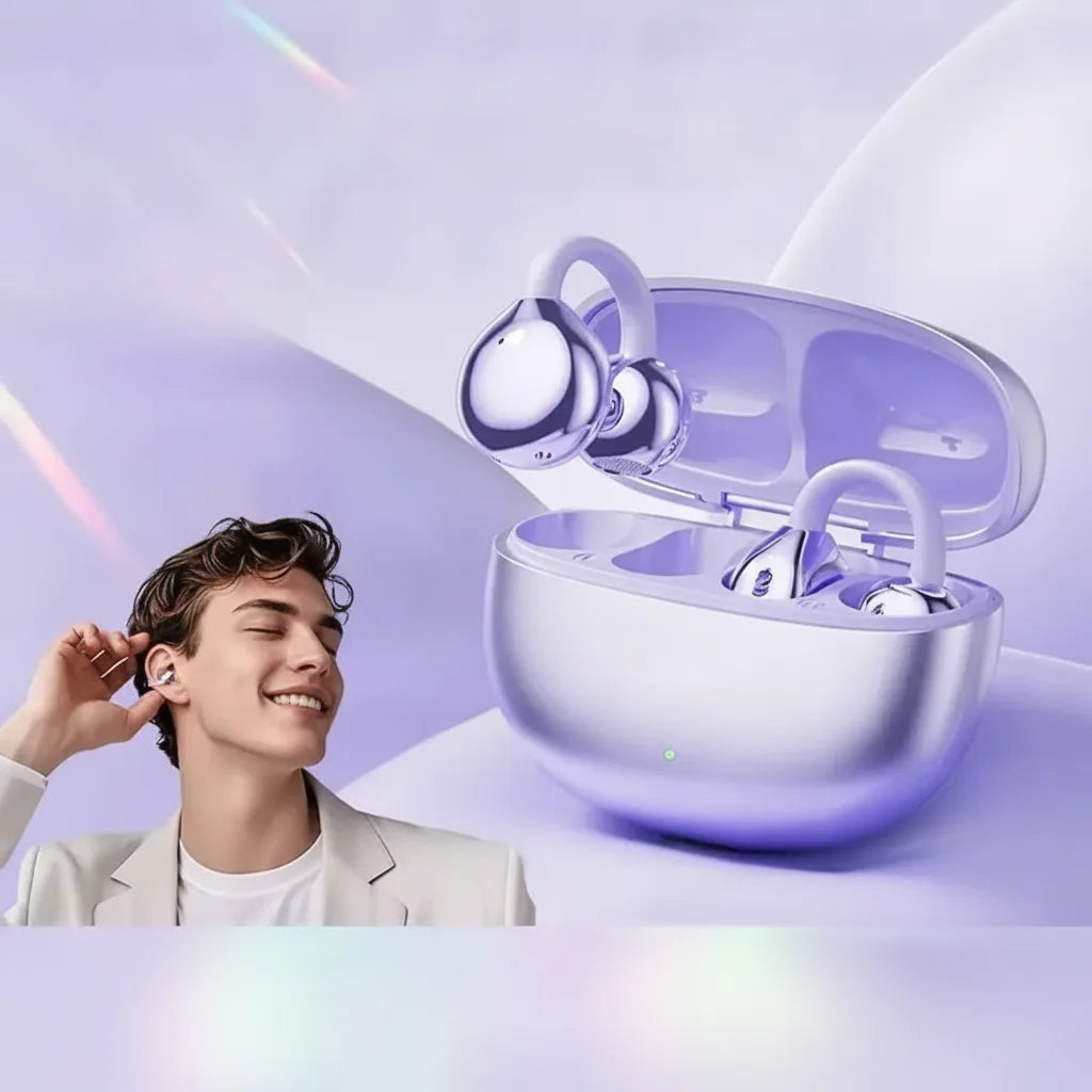 Bluetooth-Ohrhörer mit Ohrclip – Offenes Design