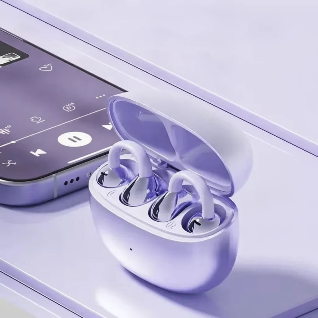 Bluetooth-Ohrhörer mit Ohrclip – Offenes Design