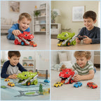 Ferngesteuerter Dinosaurier-Truck mit Auto-Schluckfunktion
