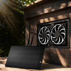 Solar-Lüftungsset mit Doppelventilator