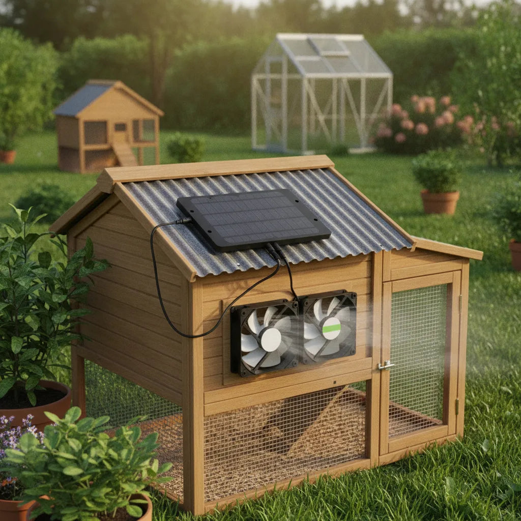 Solar-Lüftungsset mit Doppelventilator