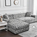 Sofabezug Stretch mit Blumenmuster