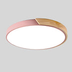 LED ceiling light wood round – Scandinavian design
