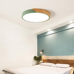 LED ceiling light wood round – Scandinavian design