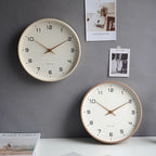 Silent Wooden Wall Clock – No Ticking, Only Silence