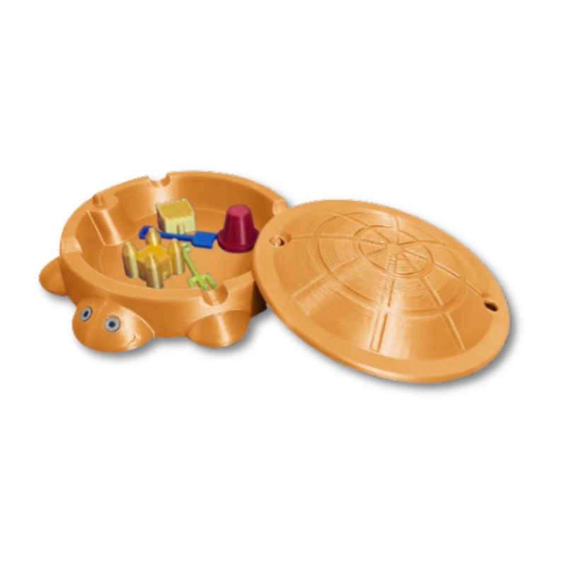 Schildkröten-Sandkasten mit Spielsand und Zubehör