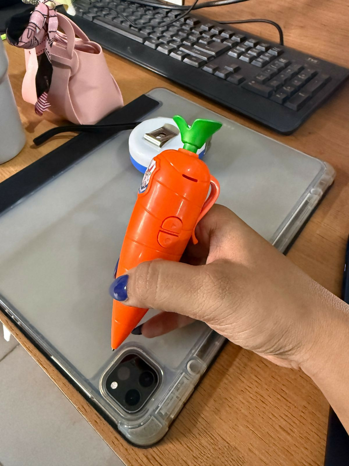 Carrot pen with voice recording and playback