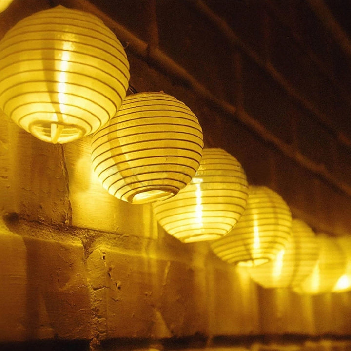Solar lantern string lights with LED – IP65 waterproof