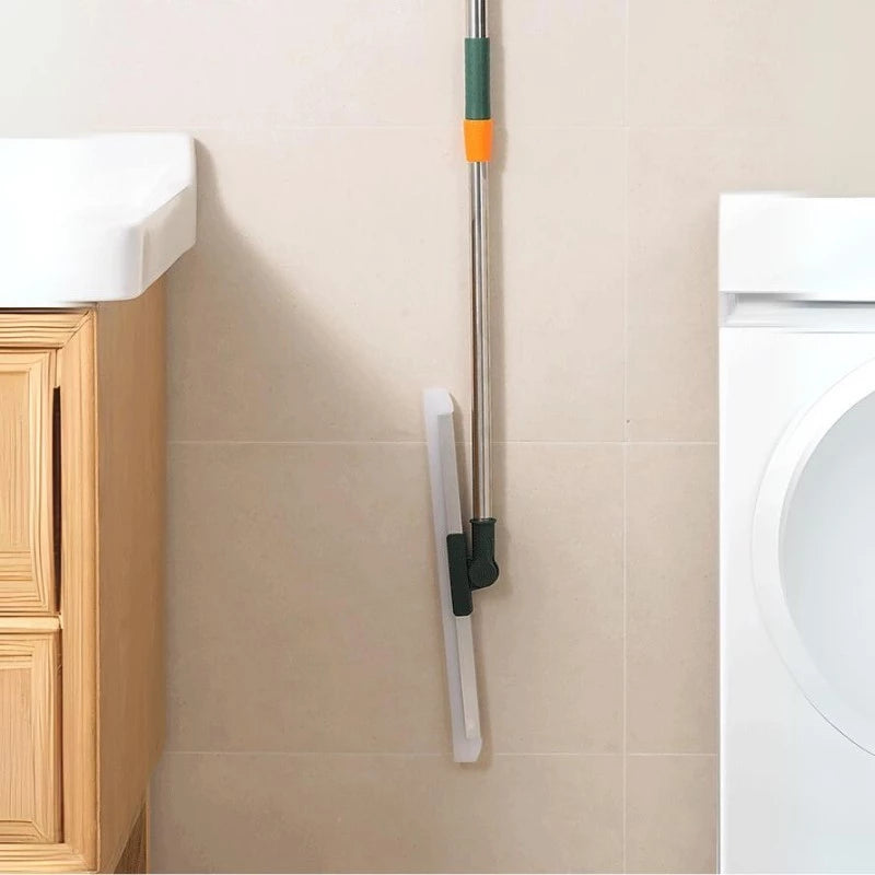 Floor mop with 180° rotatable head – Adjustable handle