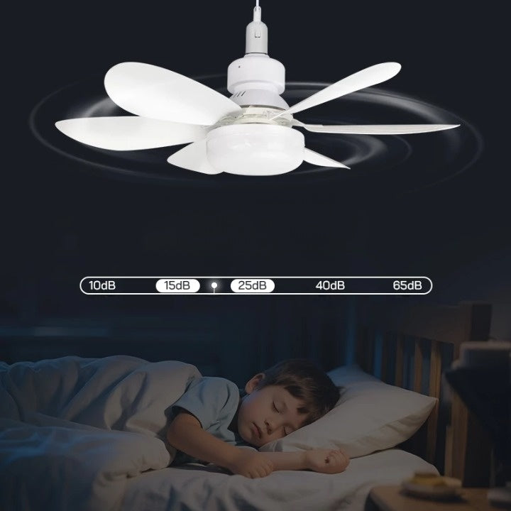Deckenventilator mit LED-Licht (3 Farbtemperaturen) & Fernbedienung