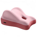 Wedge pillow for couples with ergonomic shape