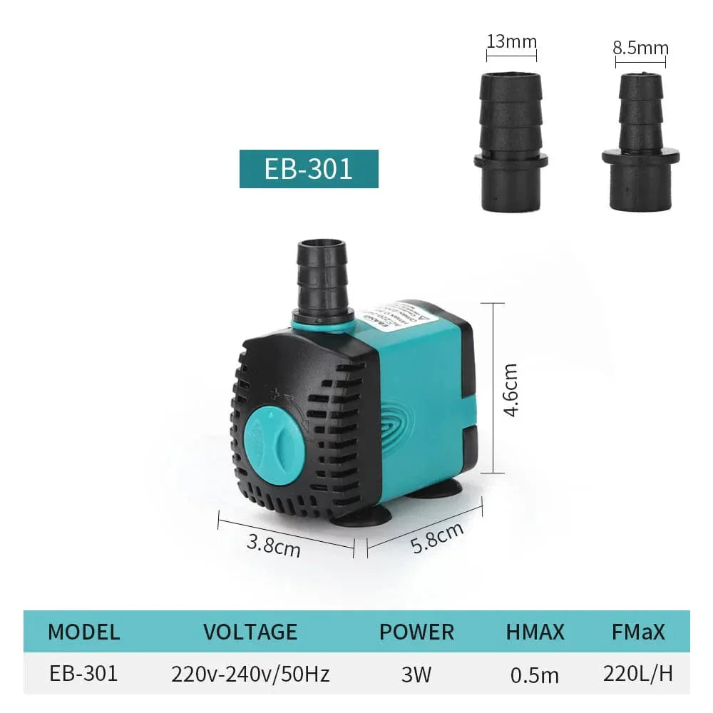 Underwater Water Pump – Quiet Fountain Pump for Aquarium