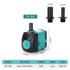 Underwater Water Pump – Quiet Fountain Pump for Aquarium