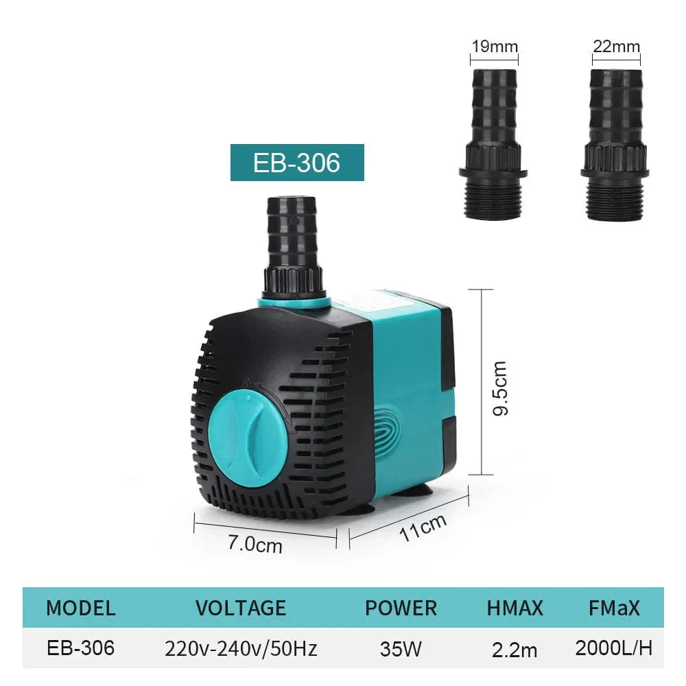 Underwater Water Pump – Quiet Fountain Pump for Aquarium