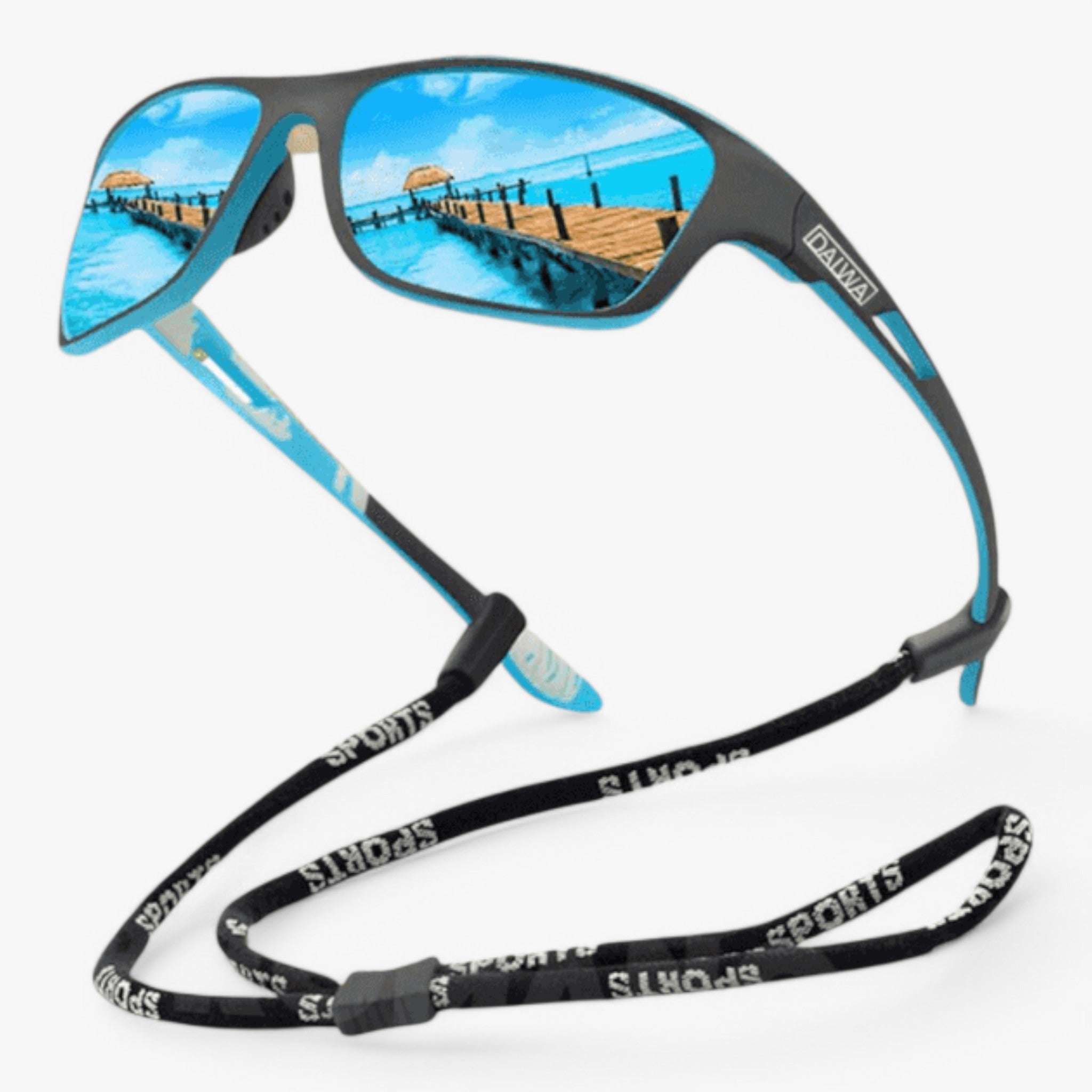 Sportsonnenbrille mit UV-Schutz und polarisierten Gläsern