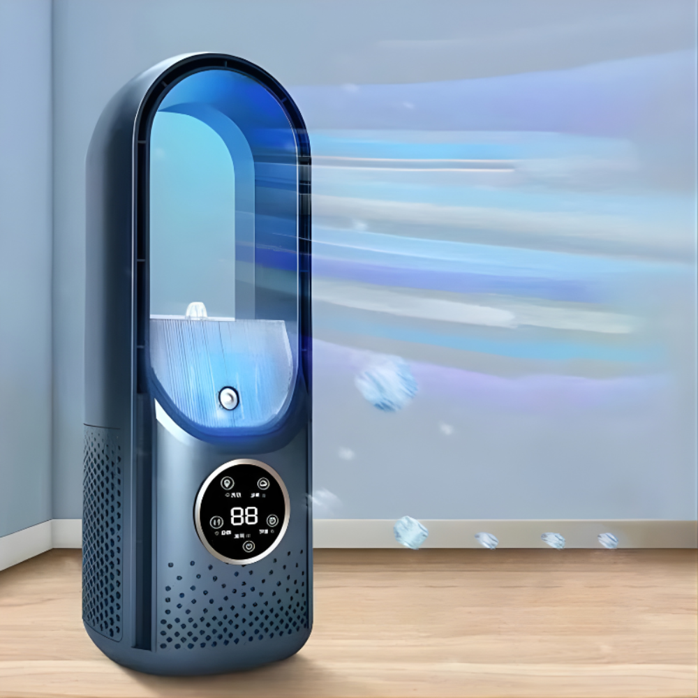 Klingelloser Ventilator mit Befeuchtung und Touch-Display