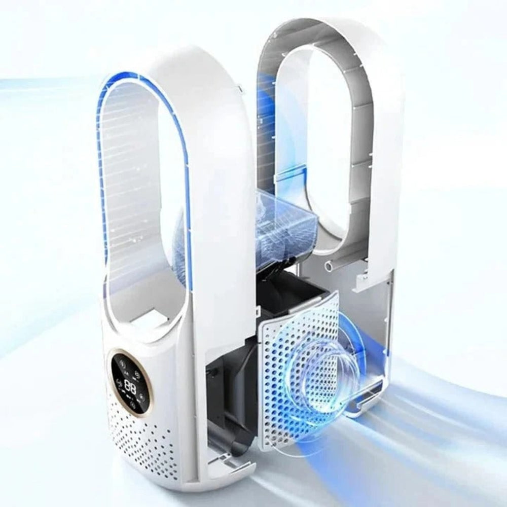 Klingelloser Ventilator mit Befeuchtung und Touch-Display