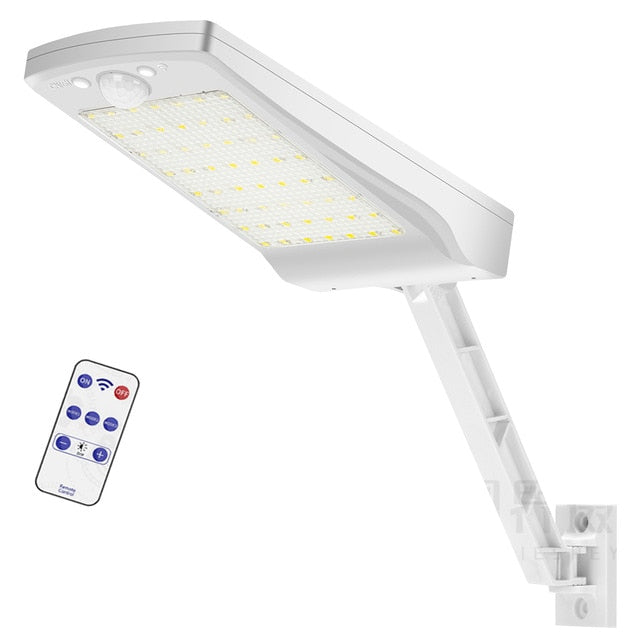 Solar-Außenlampe mit Fernbedienung und Bewegungssensor