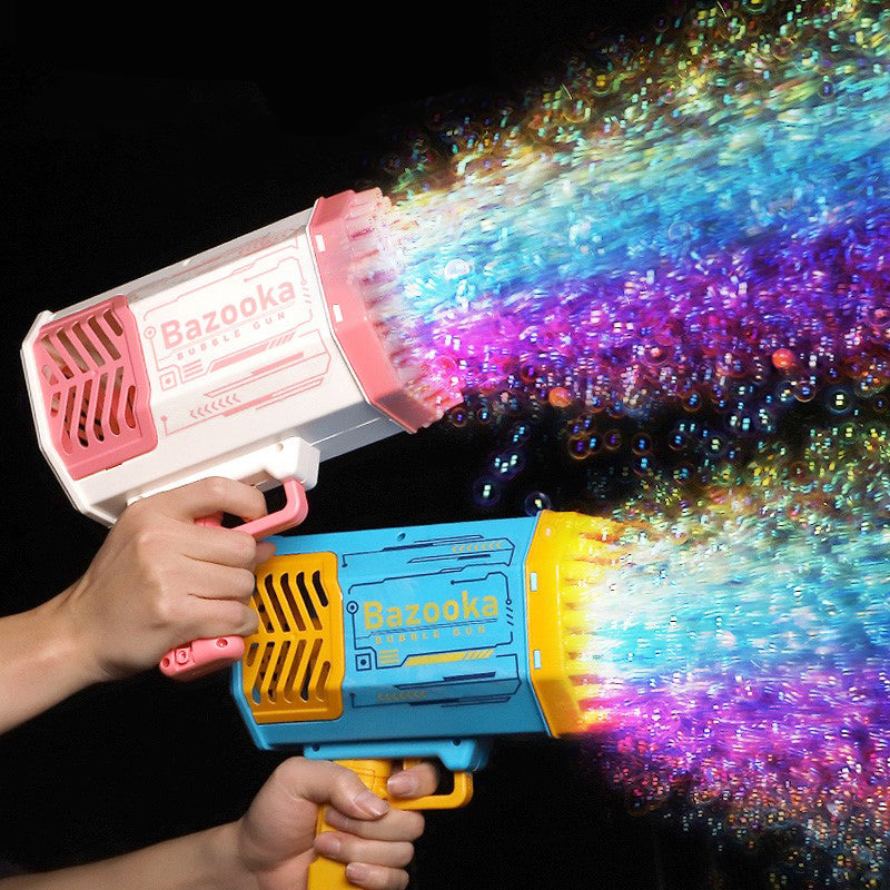 Seifenblasenmaschine mit LED-Beleuchtung – 69 Löcher