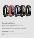 Fitness tracker with heart rate and blood pressure monitoring