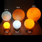 Mondlampe 3D LED mit Touch-Bedienung
