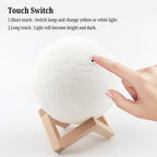 Mondlampe 3D LED mit Touch-Bedienung