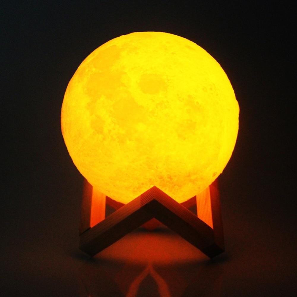 Mondlampe 3D LED mit Touch-Bedienung
