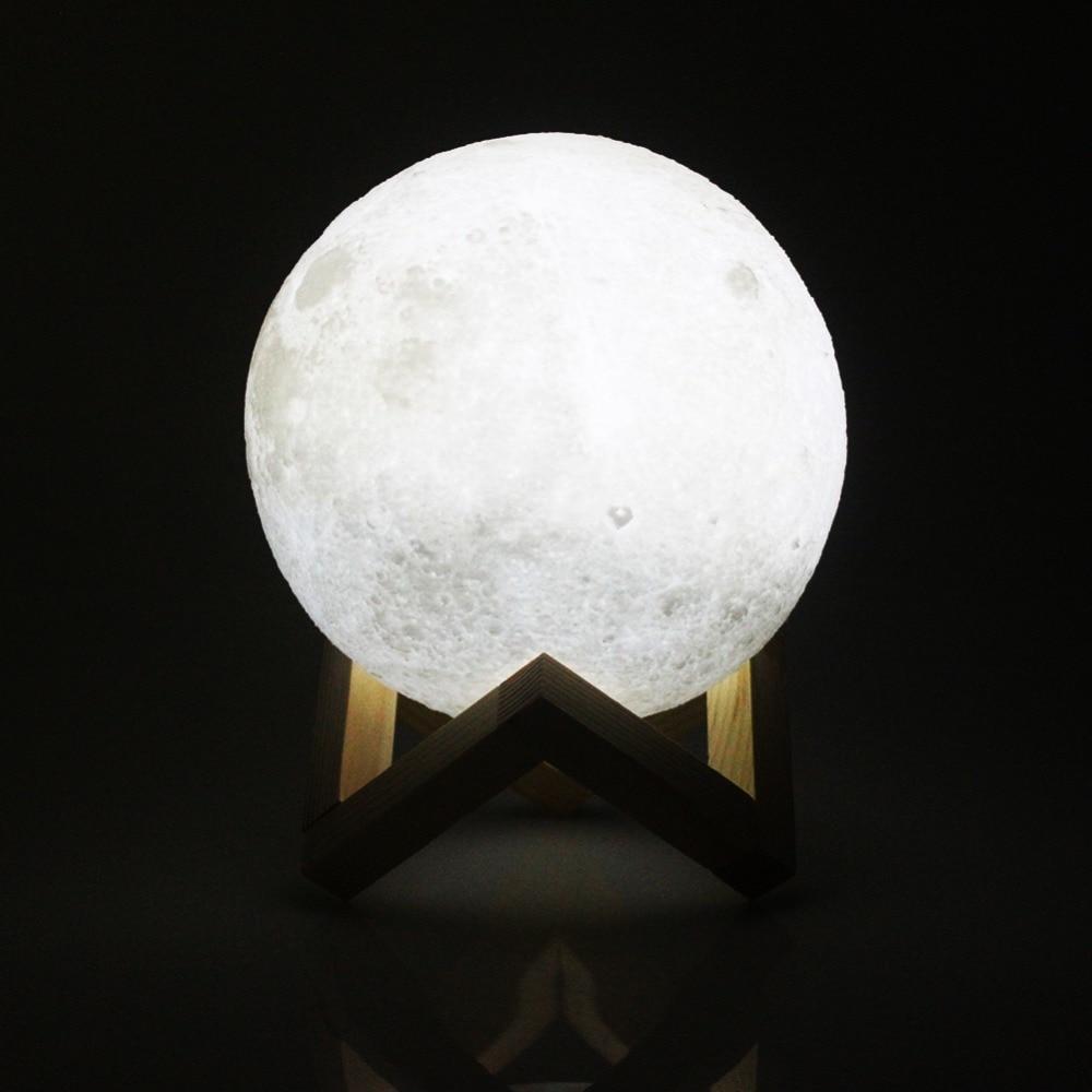 Mondlampe 3D LED mit Touch-Bedienung