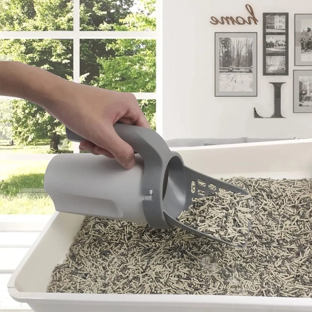 Cat litter scoop set with waste bags – Quick and hygienic