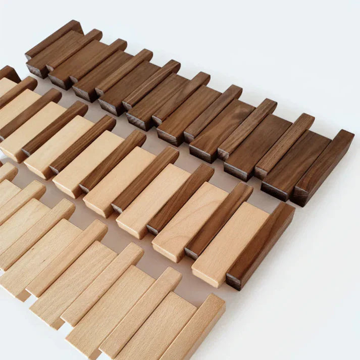 Piano key wooden coat rack – Decorative wall hook for any entryway
