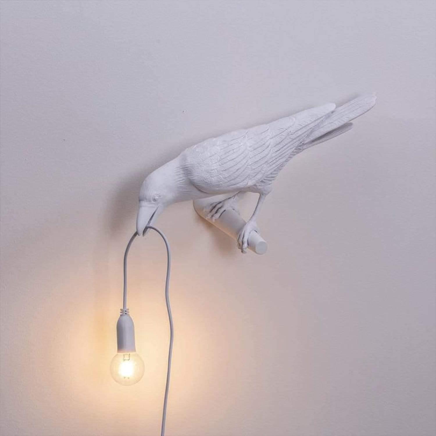 Raben-Tischlampe – Künstlerisches Design mit warmem Licht