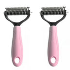 Undercoat brush double-sided for dogs and cats