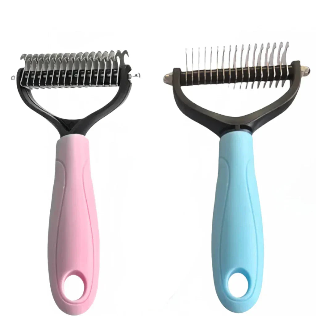 Undercoat brush double-sided for dogs and cats