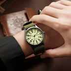 Men's Watch Military Style with NATO Strap Waterproof