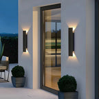 Stilvolle LED-Außenwandleuchte – Architektonisches Up & Down Licht, wetterfest