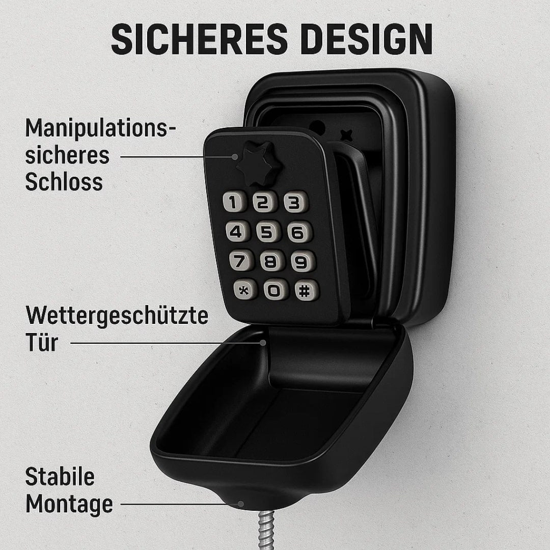 Wall-Mount Key Safe with Combination Lock – Always Accessible