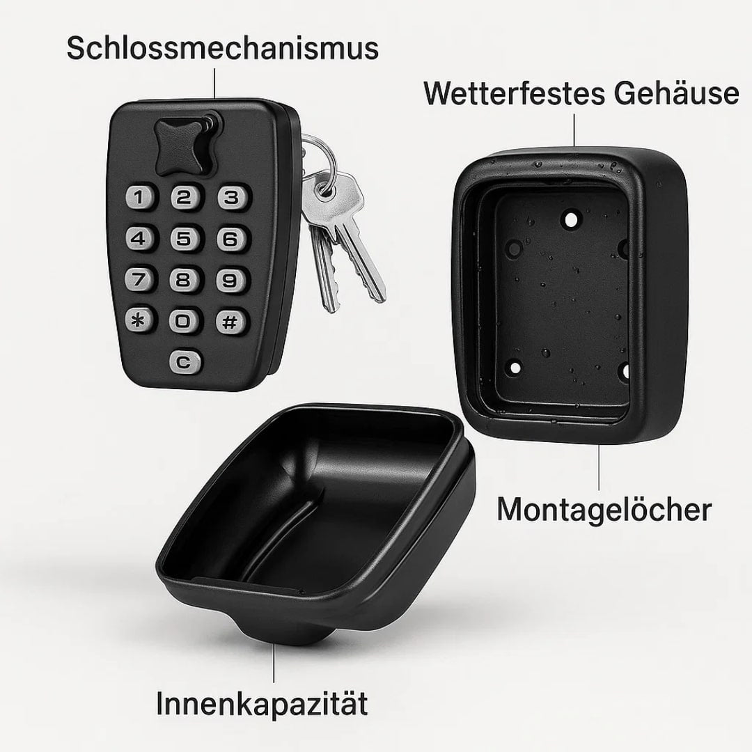 Wall-Mount Key Safe with Combination Lock – Always Accessible