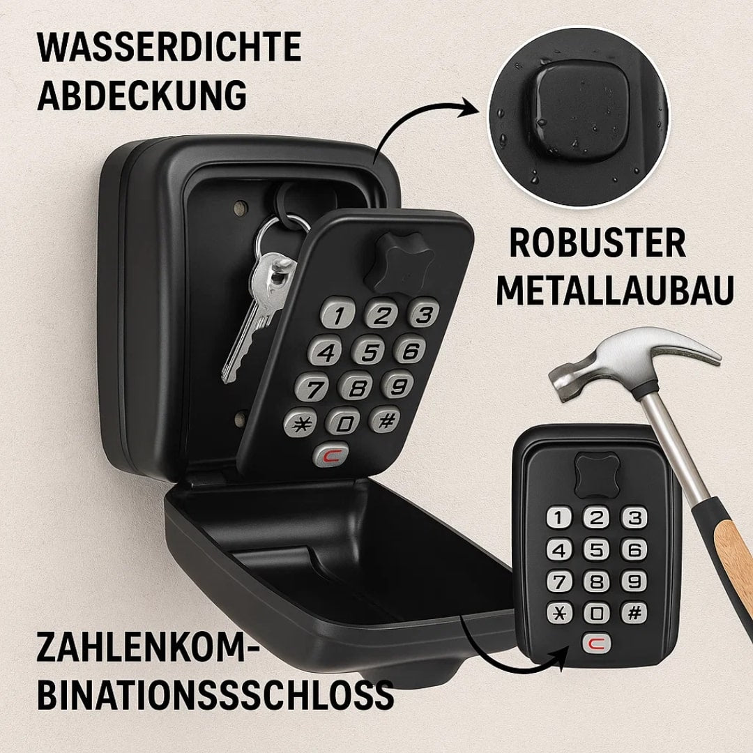 Wall-Mount Key Safe with Combination Lock – Always Accessible