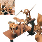 Metal Windmill “Rockband” – Animated Garden Decoration with Character