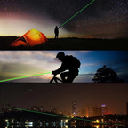 Laser pointer with adjustable power – Red, Green, or Purple