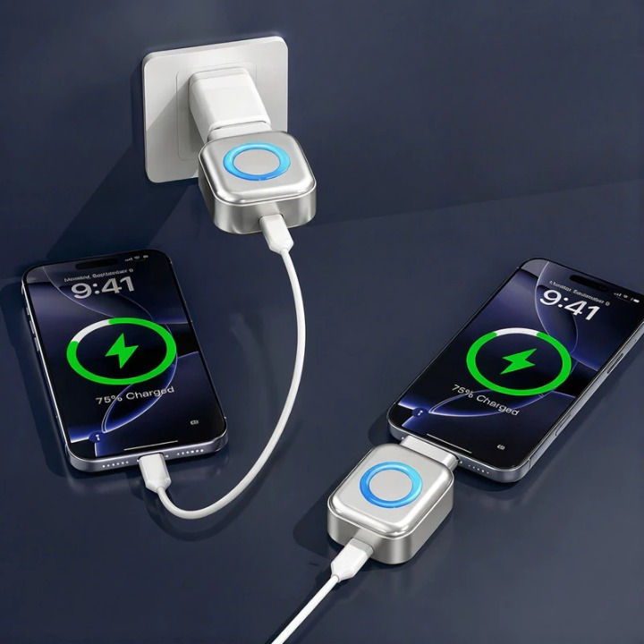 Automatic Shut-Off Charger — 120W Fast Charging, USB-C, Battery Protection