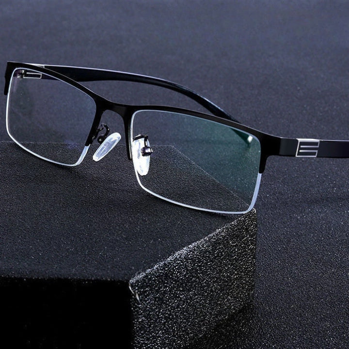 Bifocal reading glasses for near and far – semi-rimless, +1.0 to +4.0 dpt