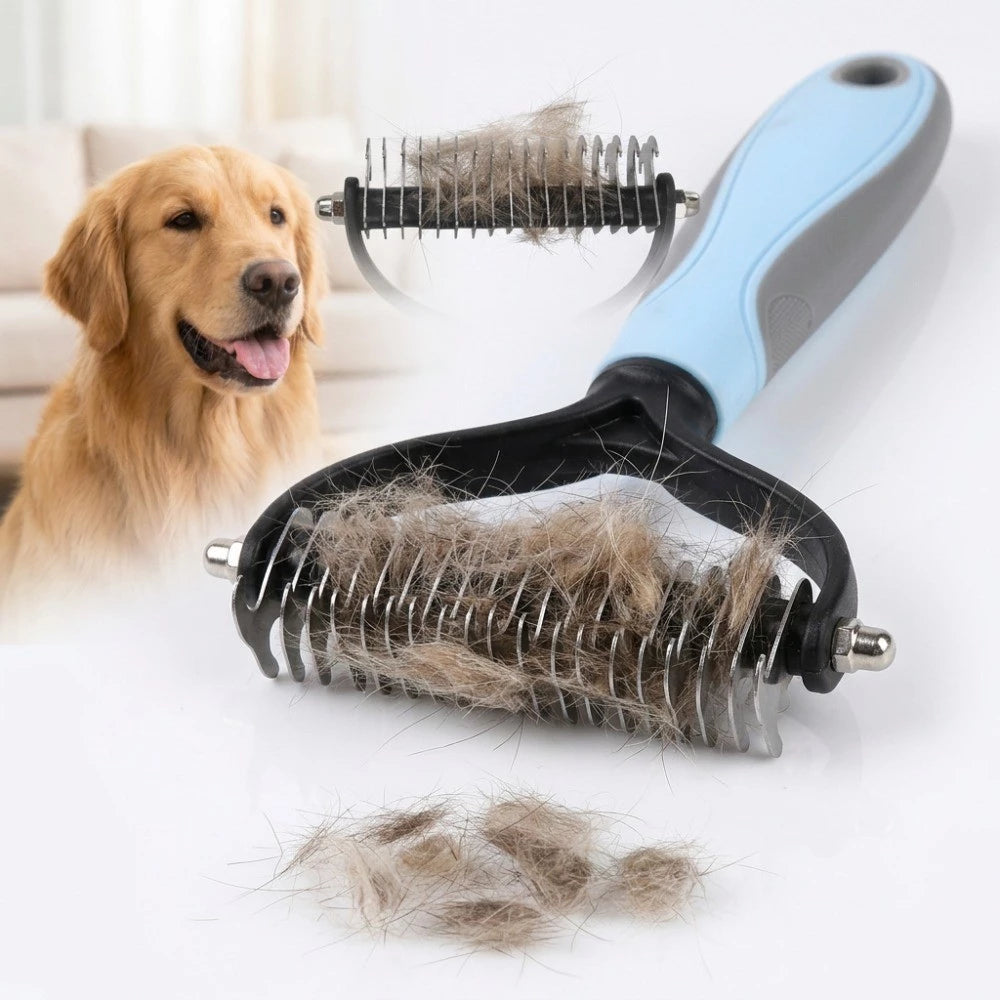 Haustier-Entfilzungsbürste mit 2 Seiten für Hunde und Katzen