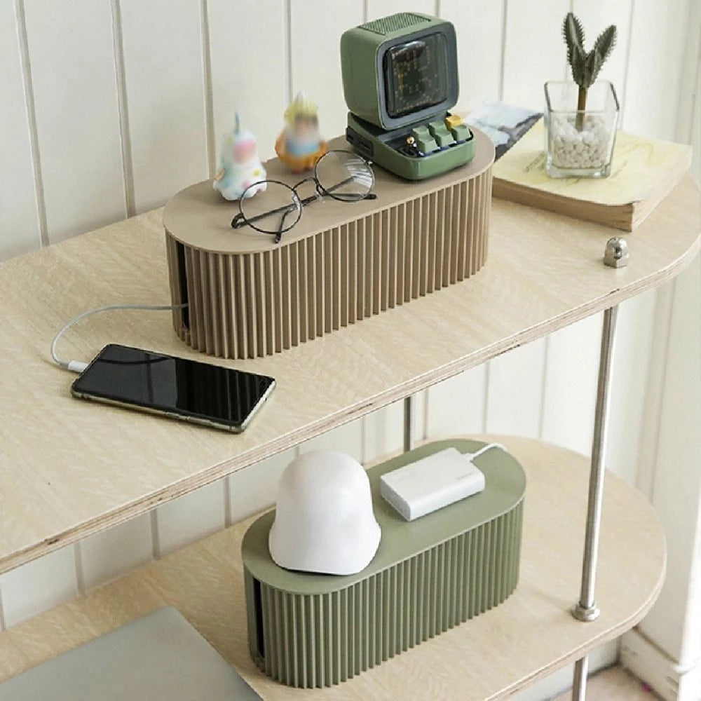 Kabelbox mit Deckel – Kabel-Organizer fürs Zuhause