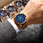 Men's chronograph with waterproof case