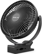 Kabelloser Klemmventilator mit 10.000-mAh-Akku, 20 cm, USB-C-Ladung